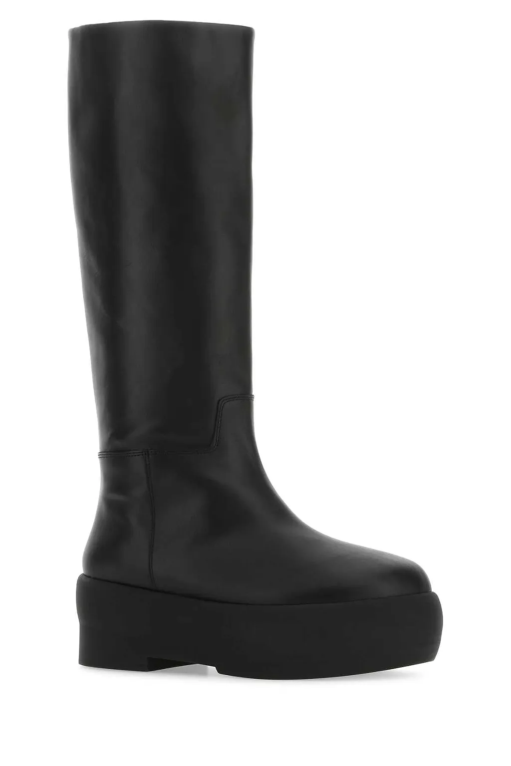 Gia Borghini Black Leather Gia 16 Boots