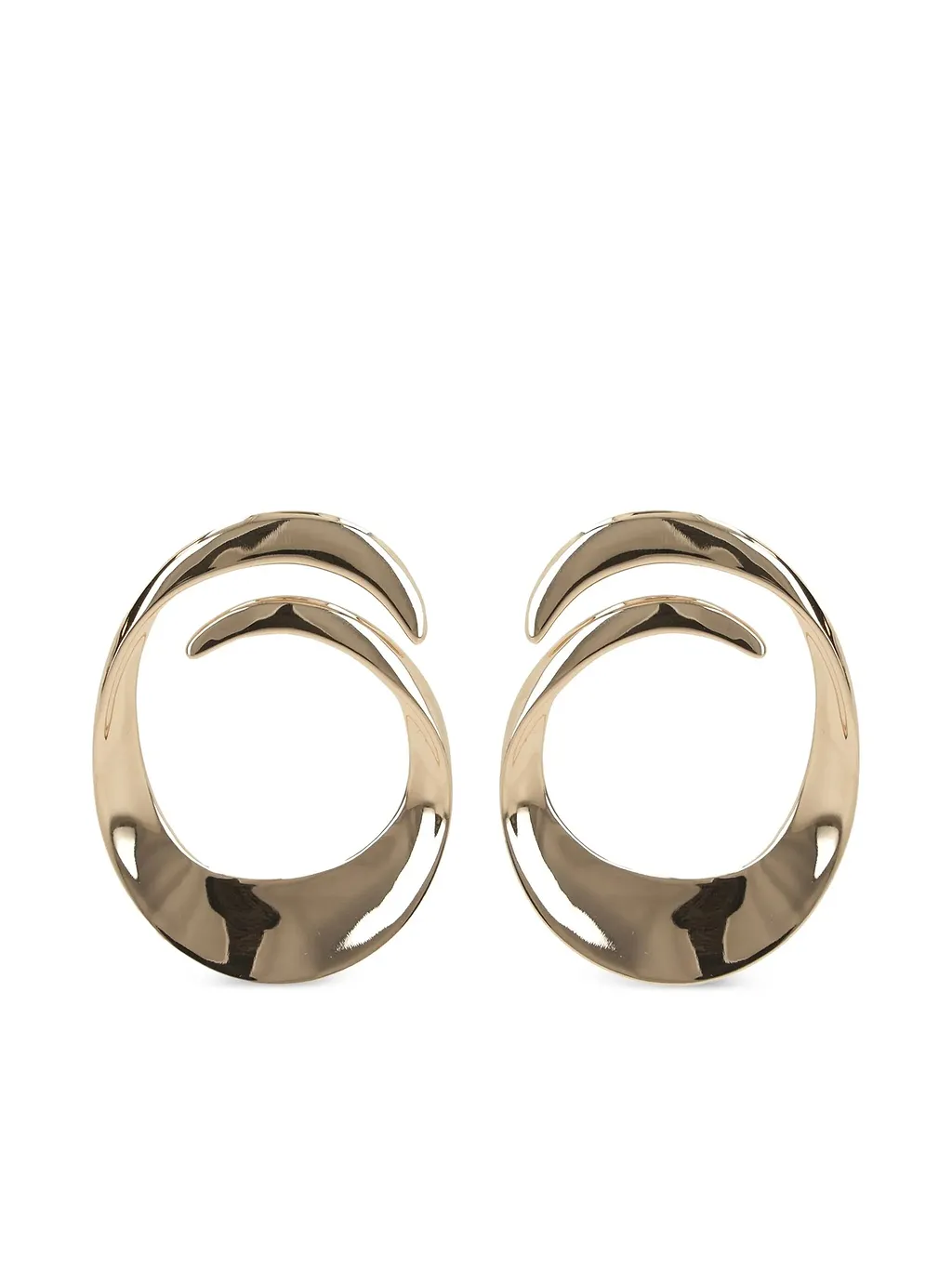 Gold Swirl Earrings