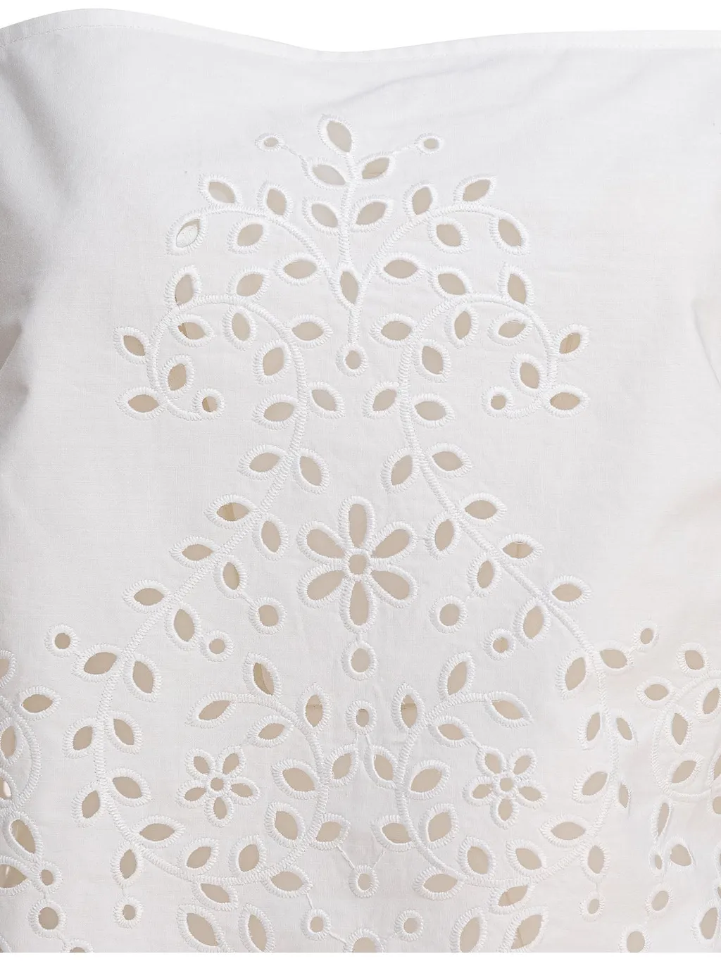 Self Portrait Embroidered Cotton Top