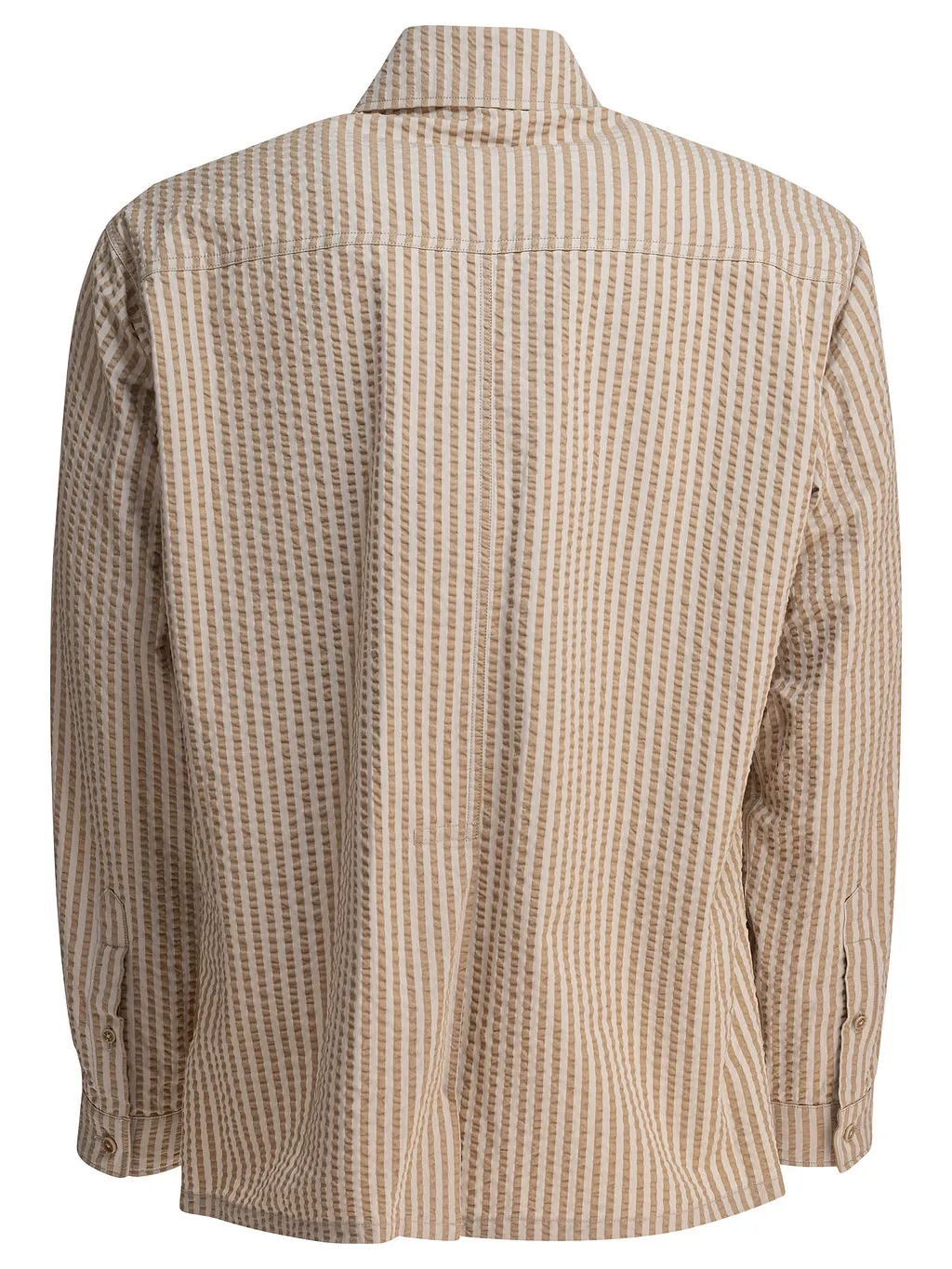 Kaptain Sunshine Striped Overshirt Jacket
