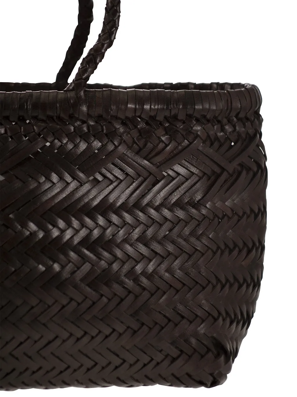 Dragon Triple Jump Small Woven Leather Bag