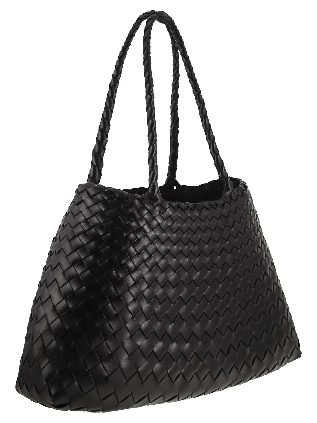 Dragon Santa Croce Big Woven Leather Bag