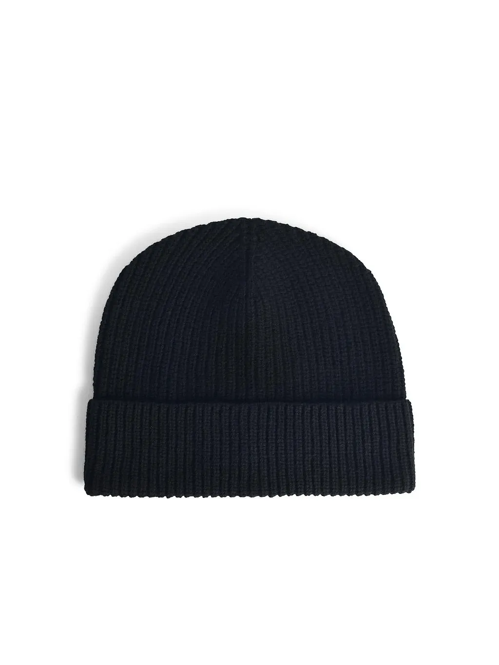 Seven Gauge Black Wool Beanie