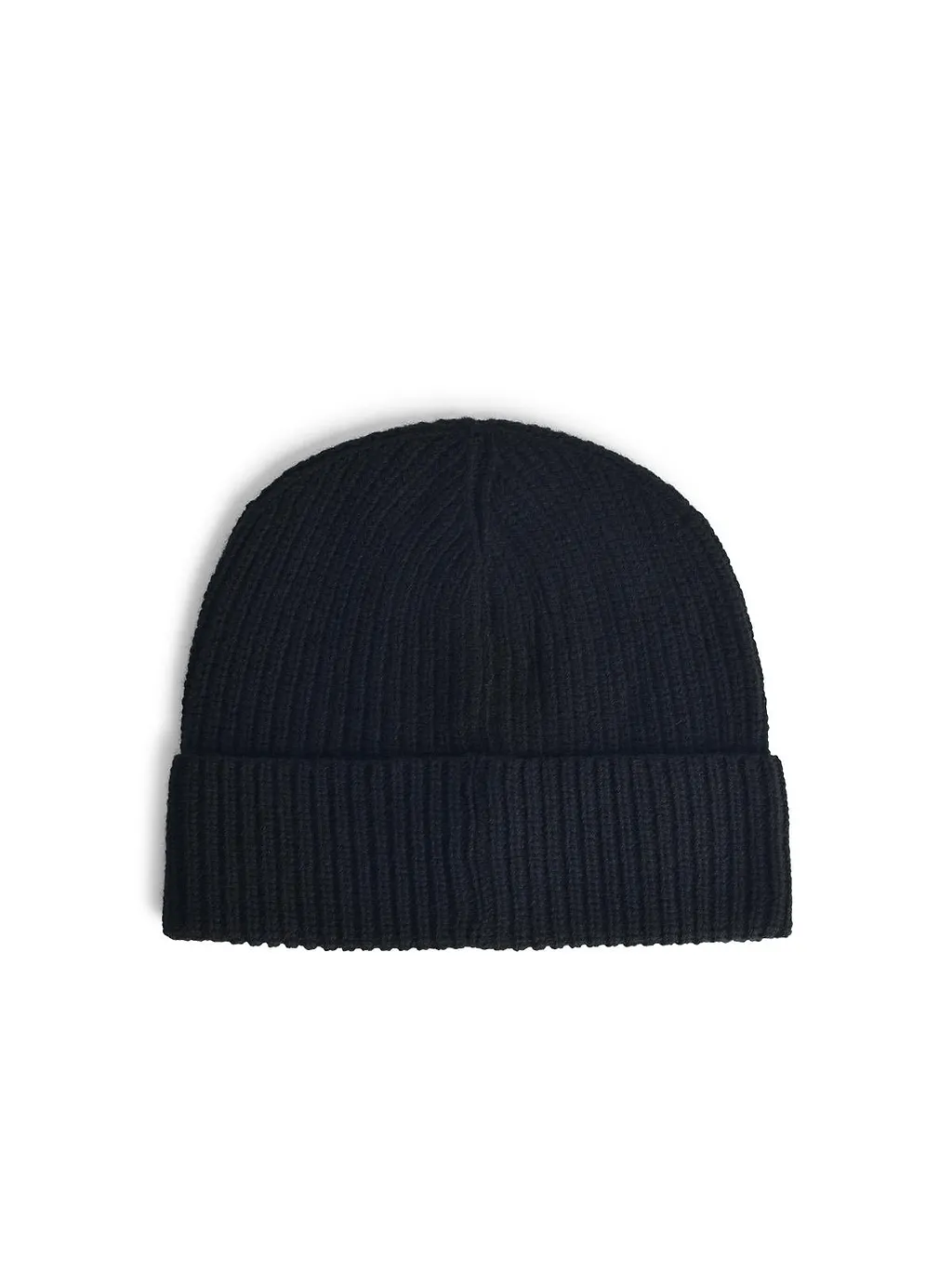 Seven Gauge Black Wool Beanie
