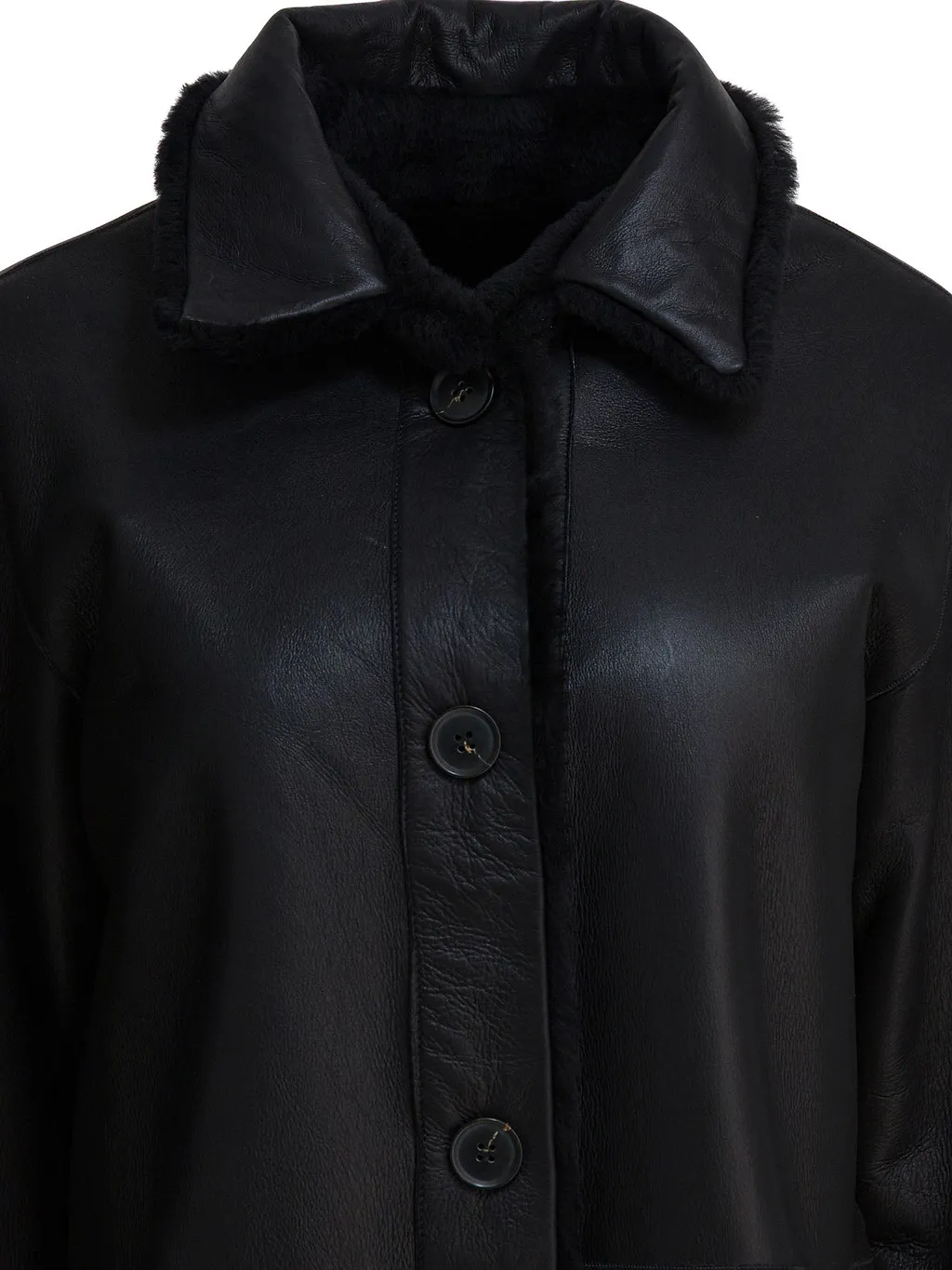 Semper Long Reversible Leather Coat