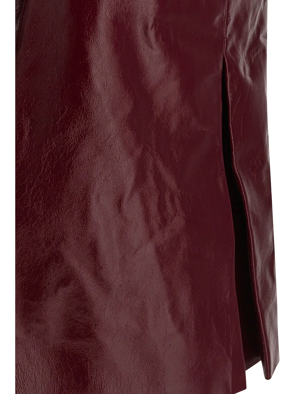 Self Portrait Leather Miniskirt