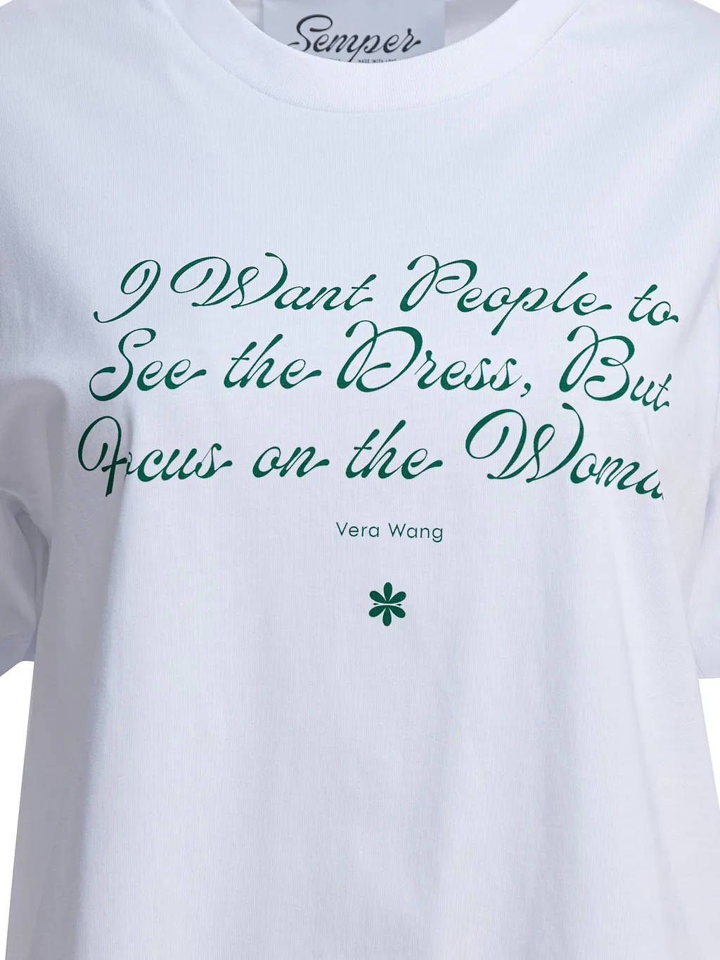 Semper Quote Print T-Shirt
