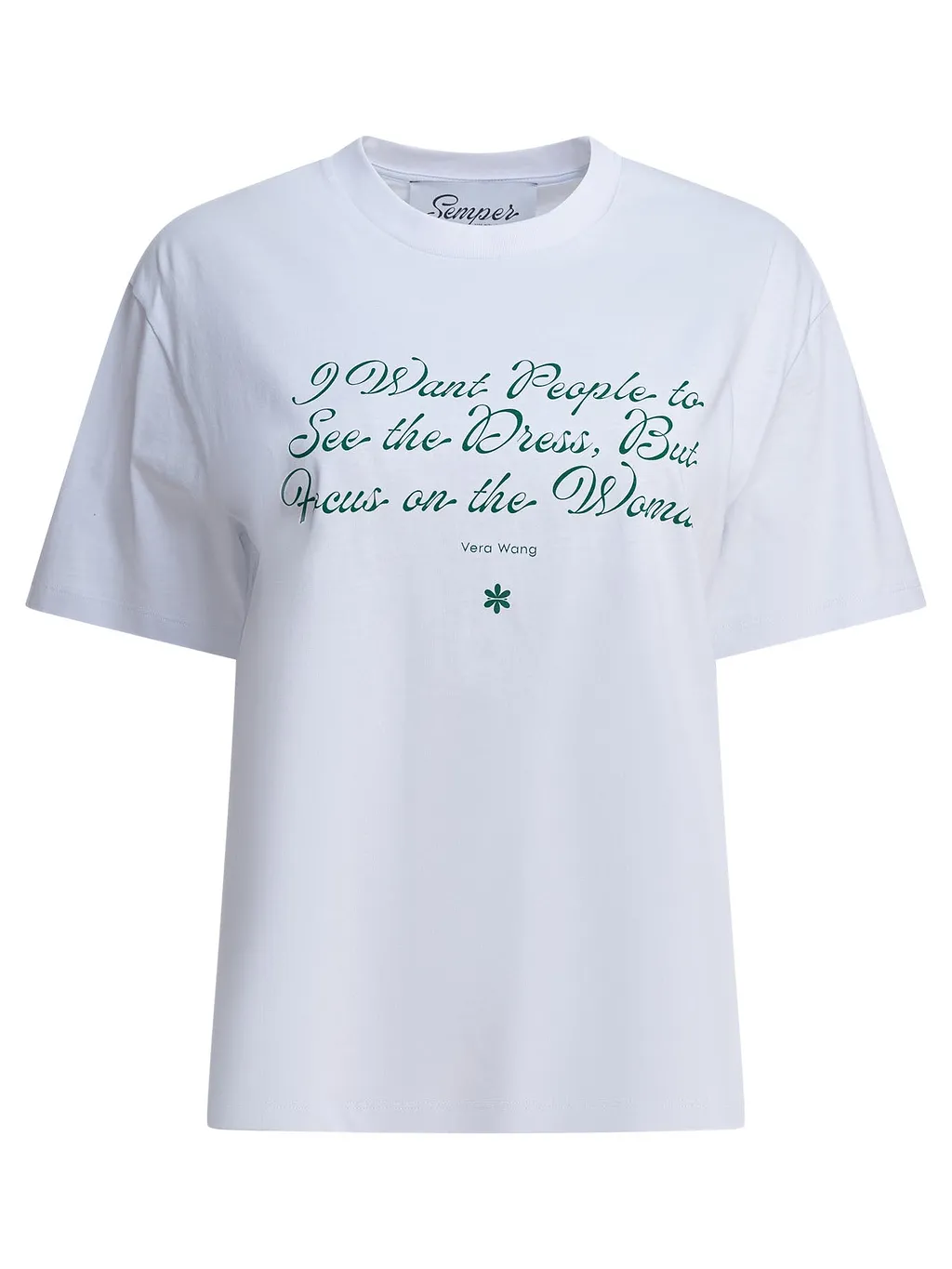 Semper Quote Print T-Shirt