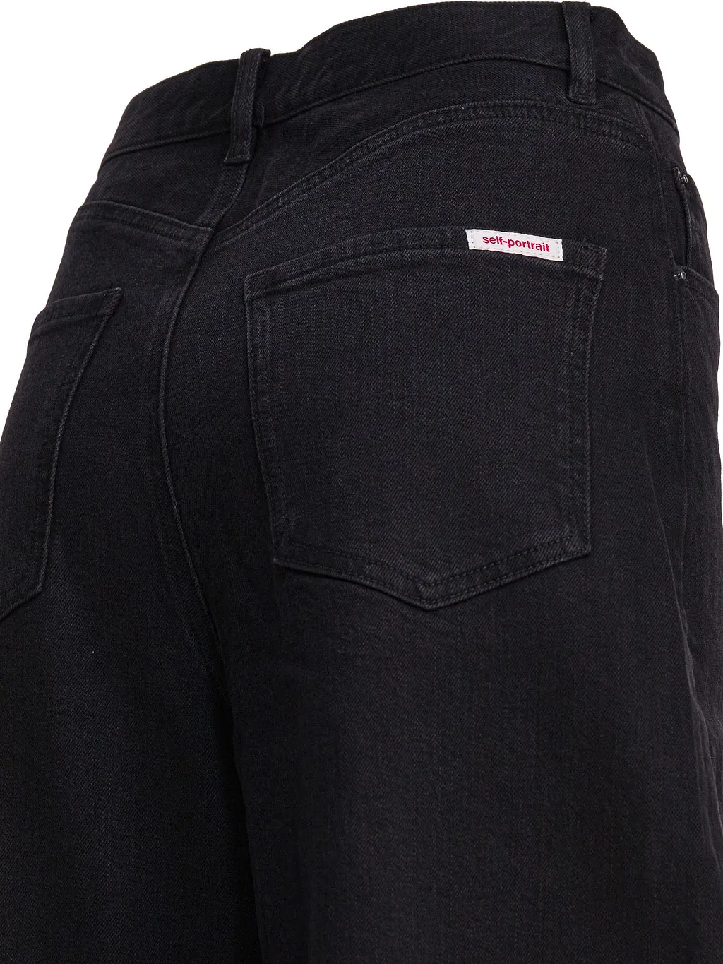 Self Portrait Wide Leg Jeans