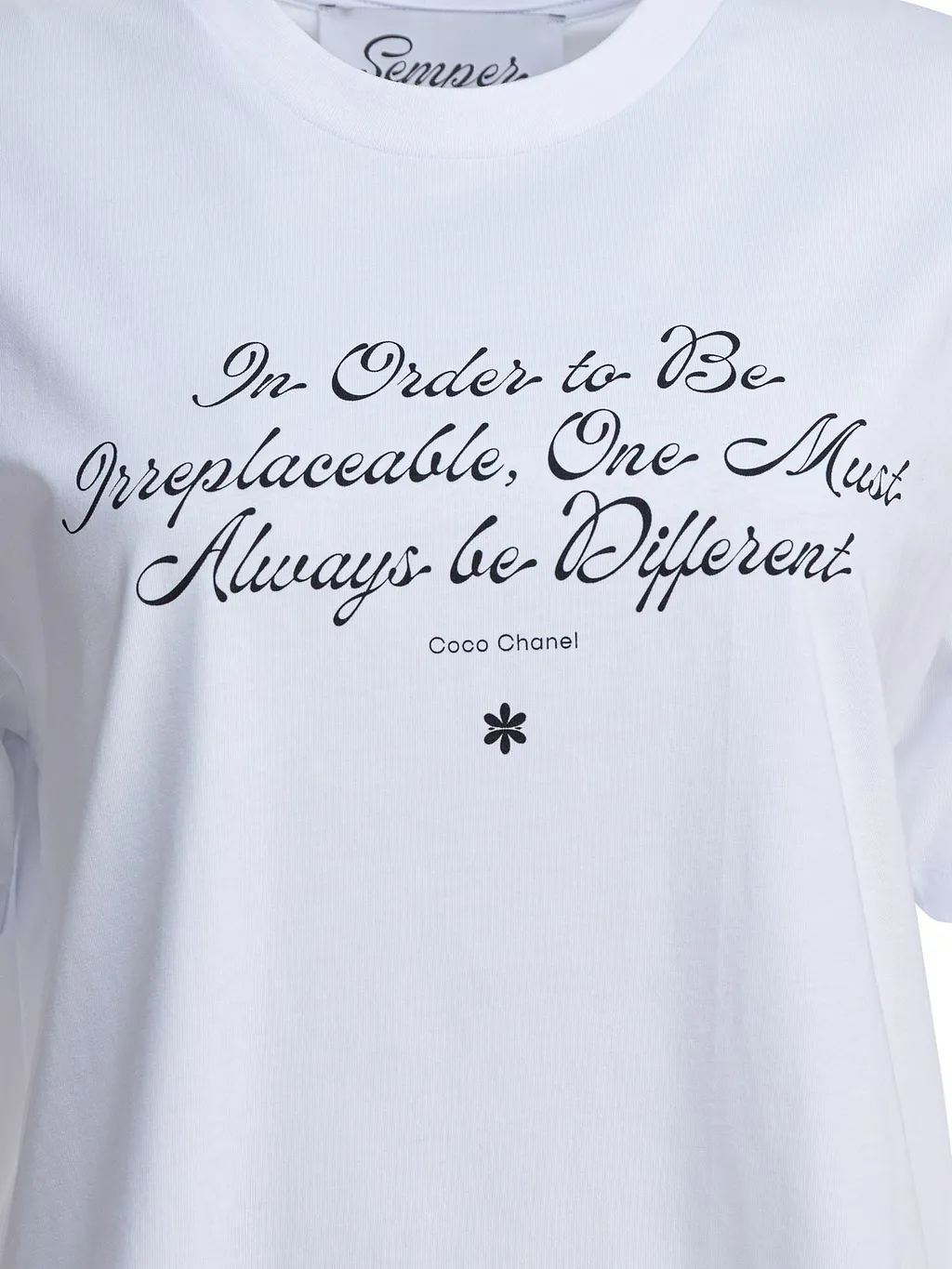 Semper T Shirt With Coco Chanel Citation
