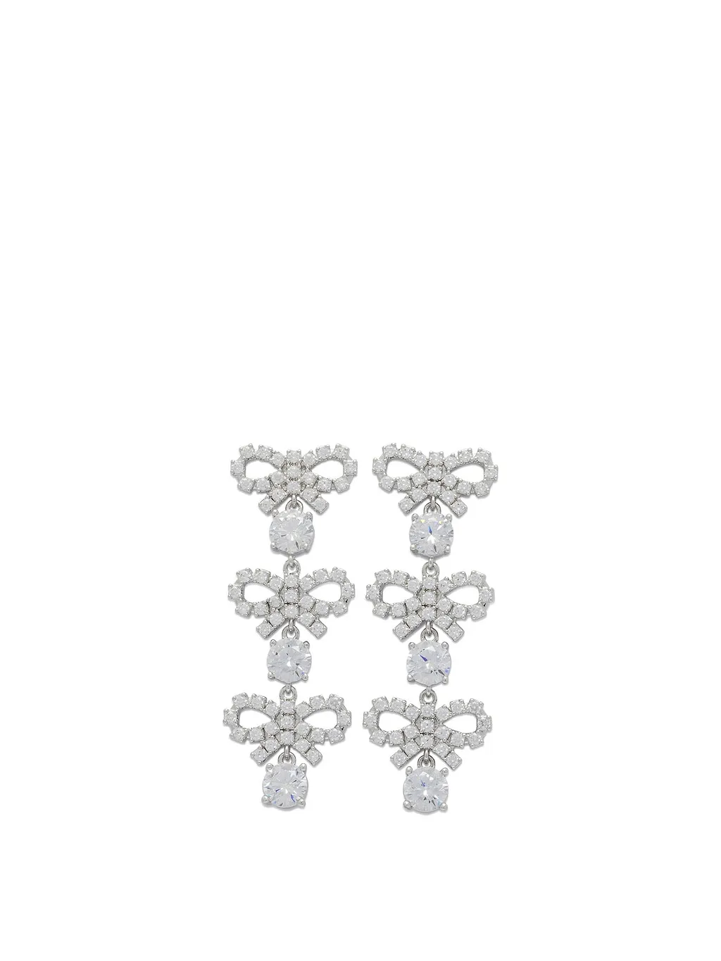 Self Portrait Drop Earrings With Bows