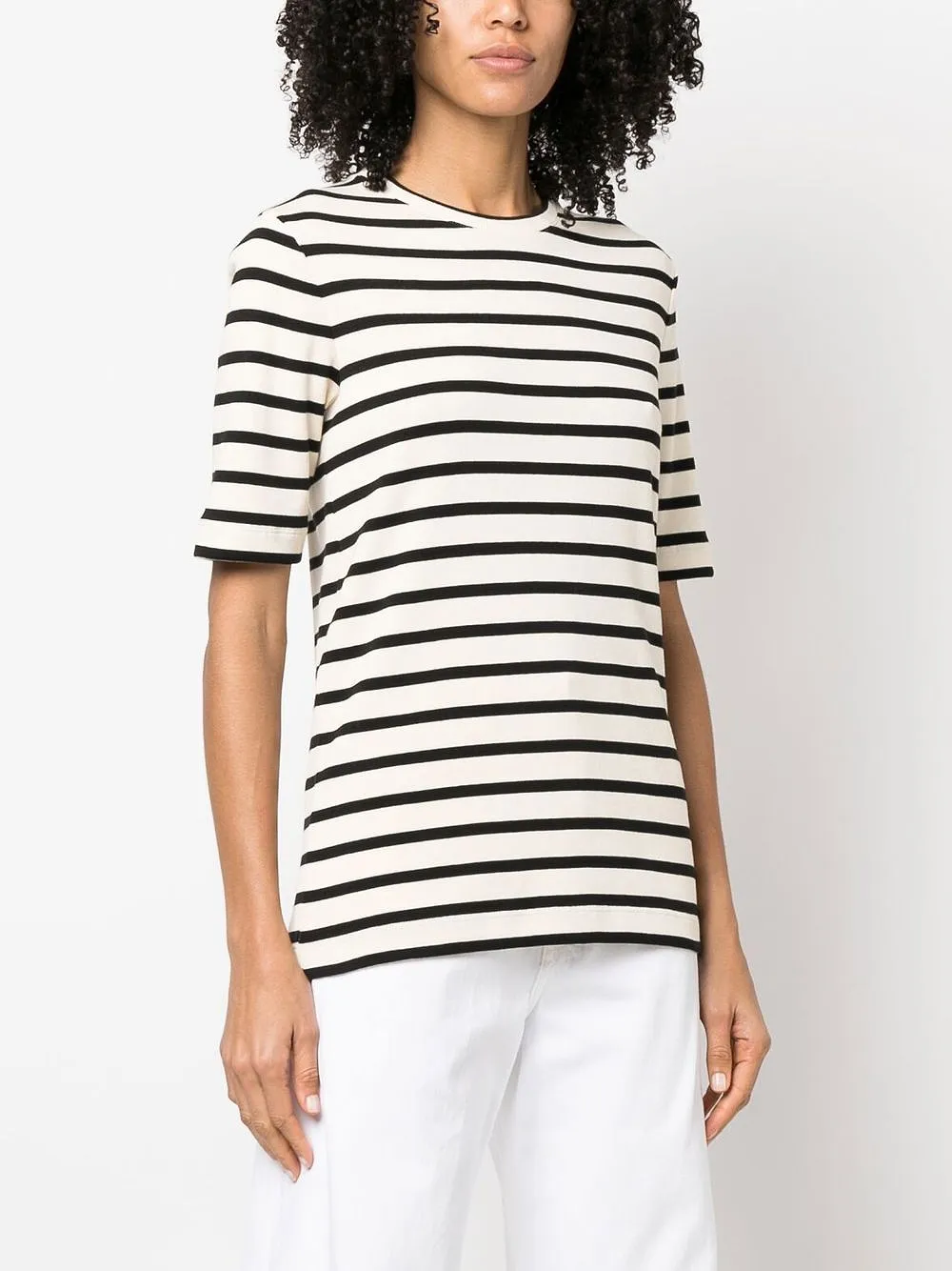 Jil Sander Plus Striped Cotton T-Shirt