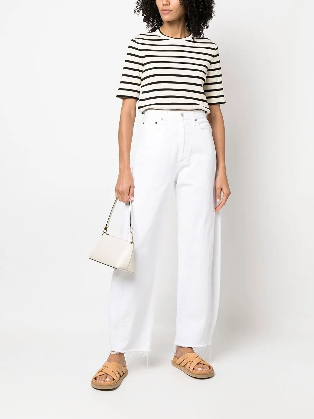 Jil Sander Plus Striped Cotton T-Shirt