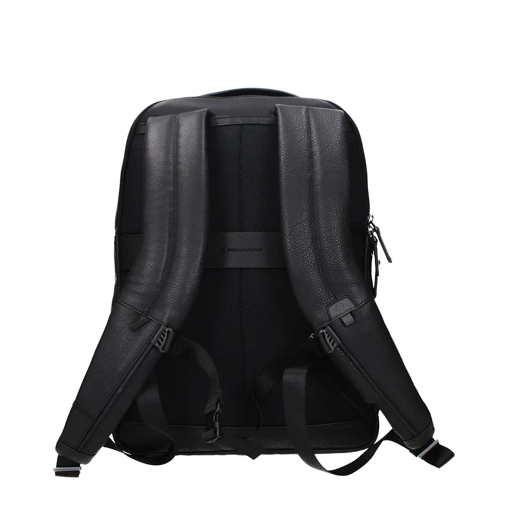 Piquadro Backpacks And Waist Bags Leather Black