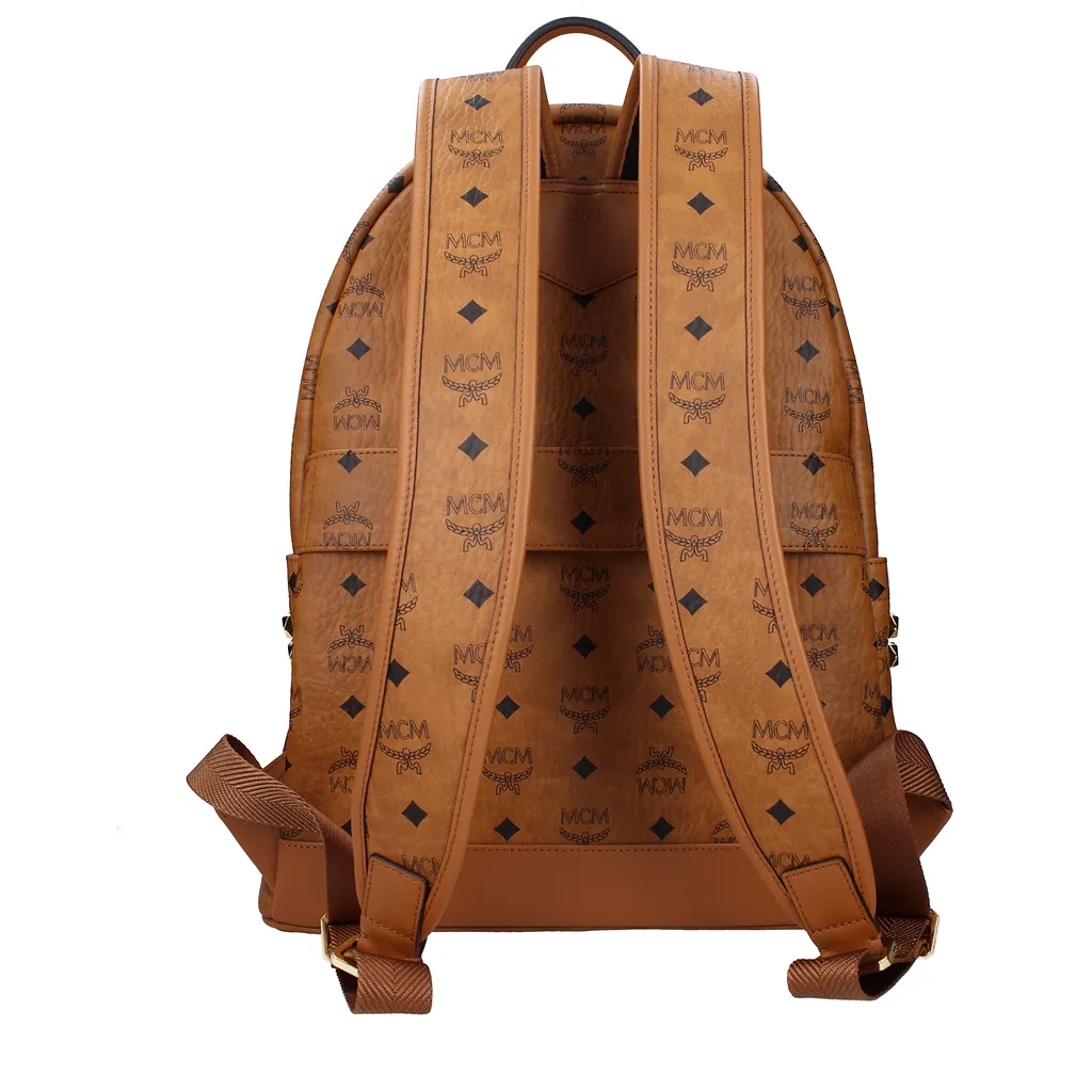 Mcm Brown/Cognac Leather Backpack