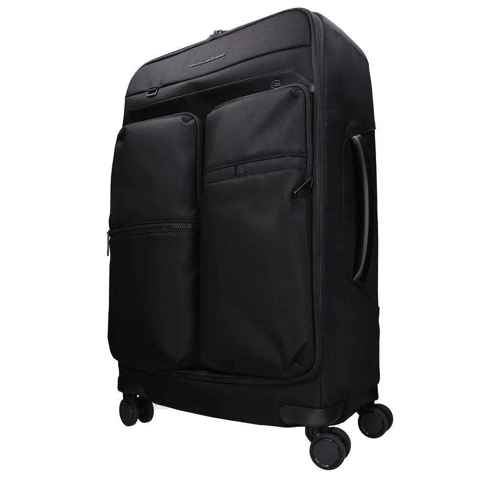 Piquadro Fabric Black Trolley