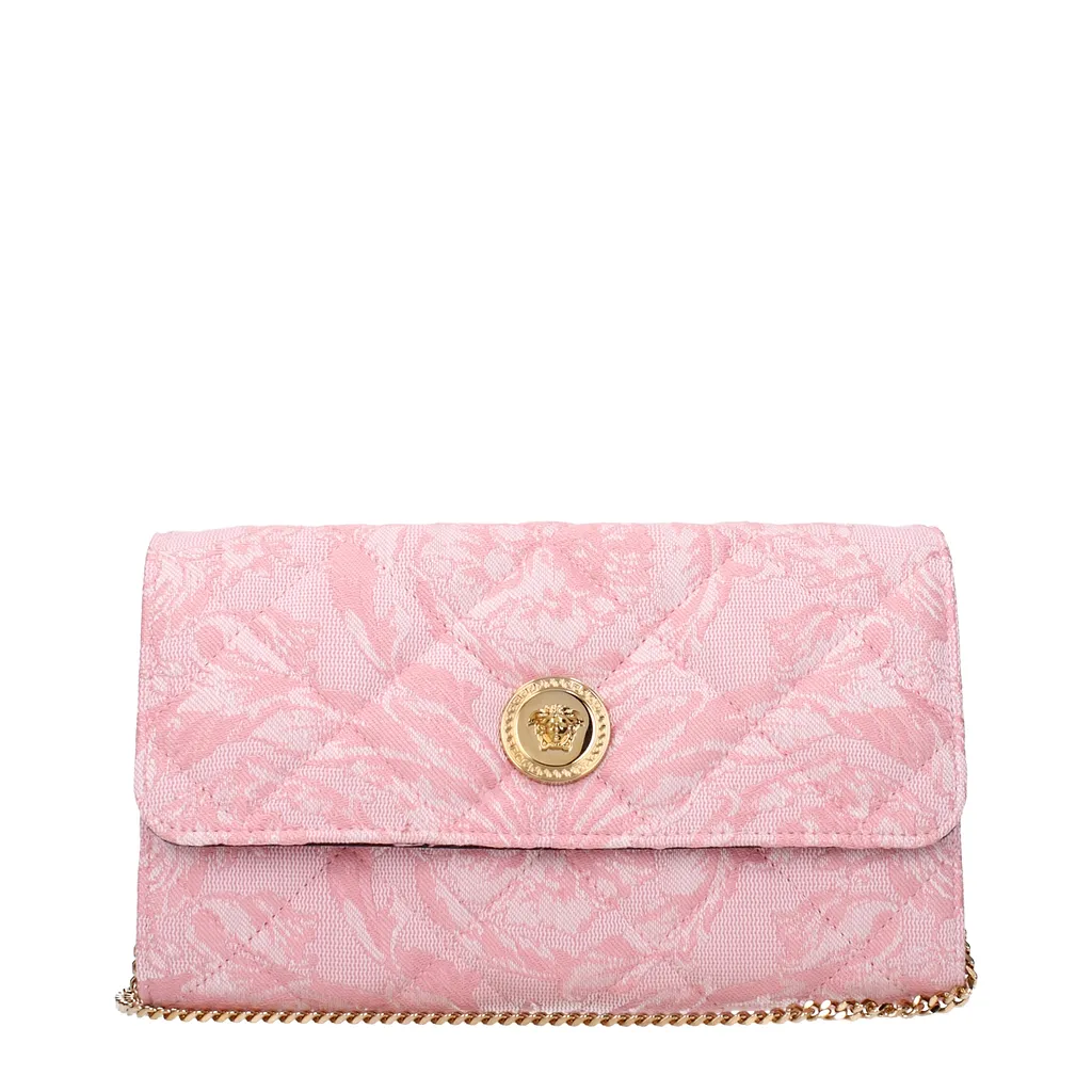 Versace Fabric Pink Pochette
