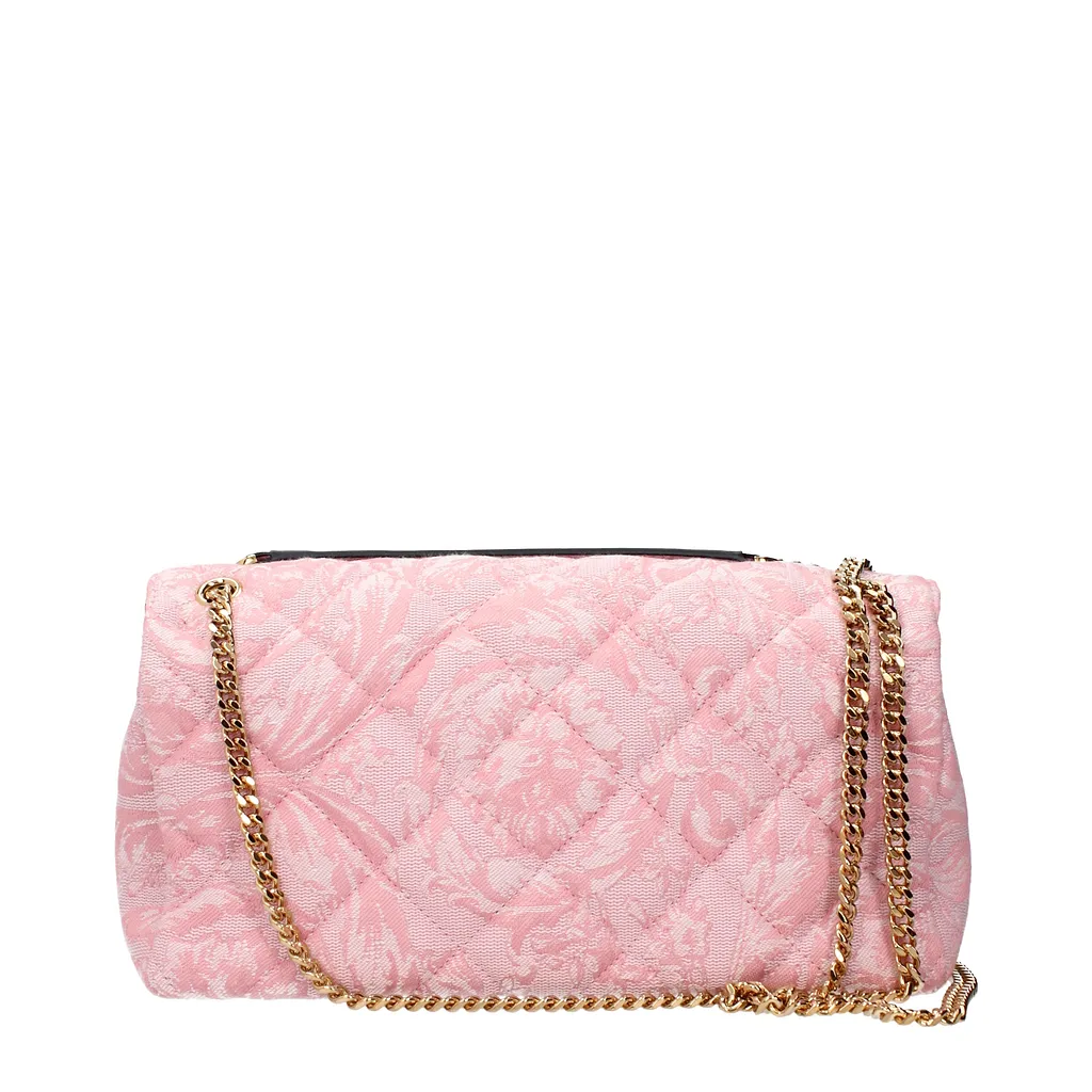 Versace Shoulder Bag Pink Fabric