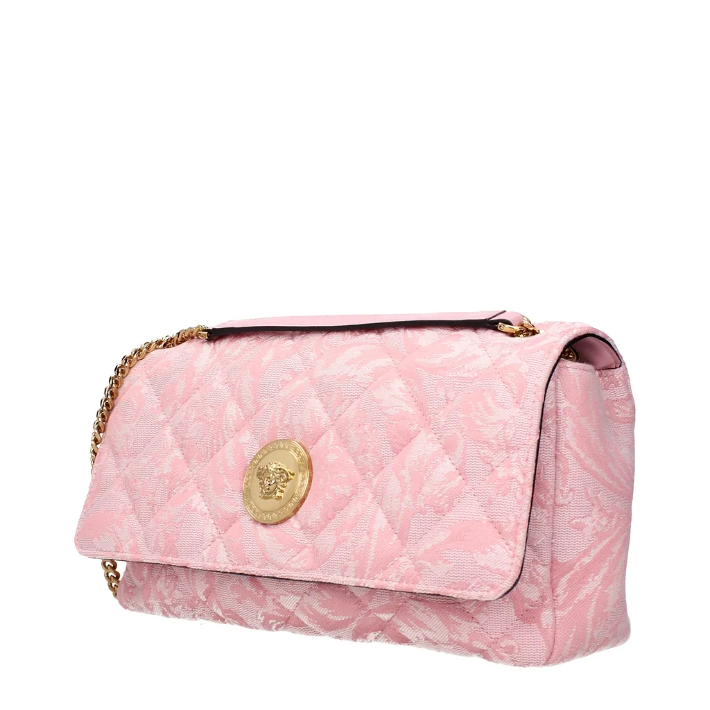Versace Shoulder Bag Pink Fabric