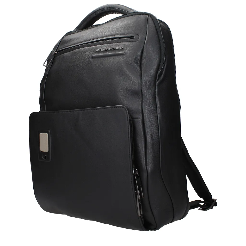 Piquadro Backpacks And Waist Bags Leather Black