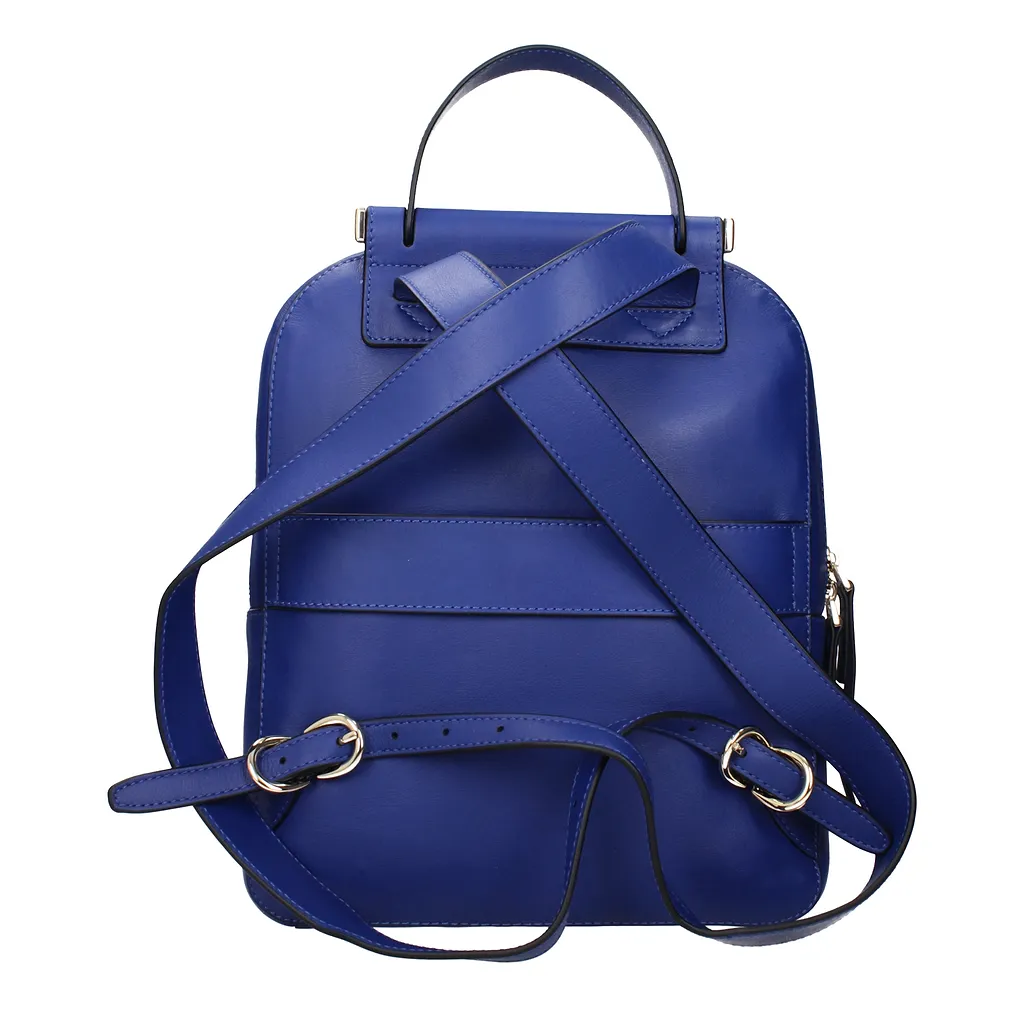Piquadro Backpacks And Pouch Bags Blue Leather