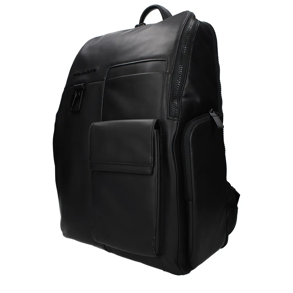 Piquadro Backpacks And Waist Bags Leather Black