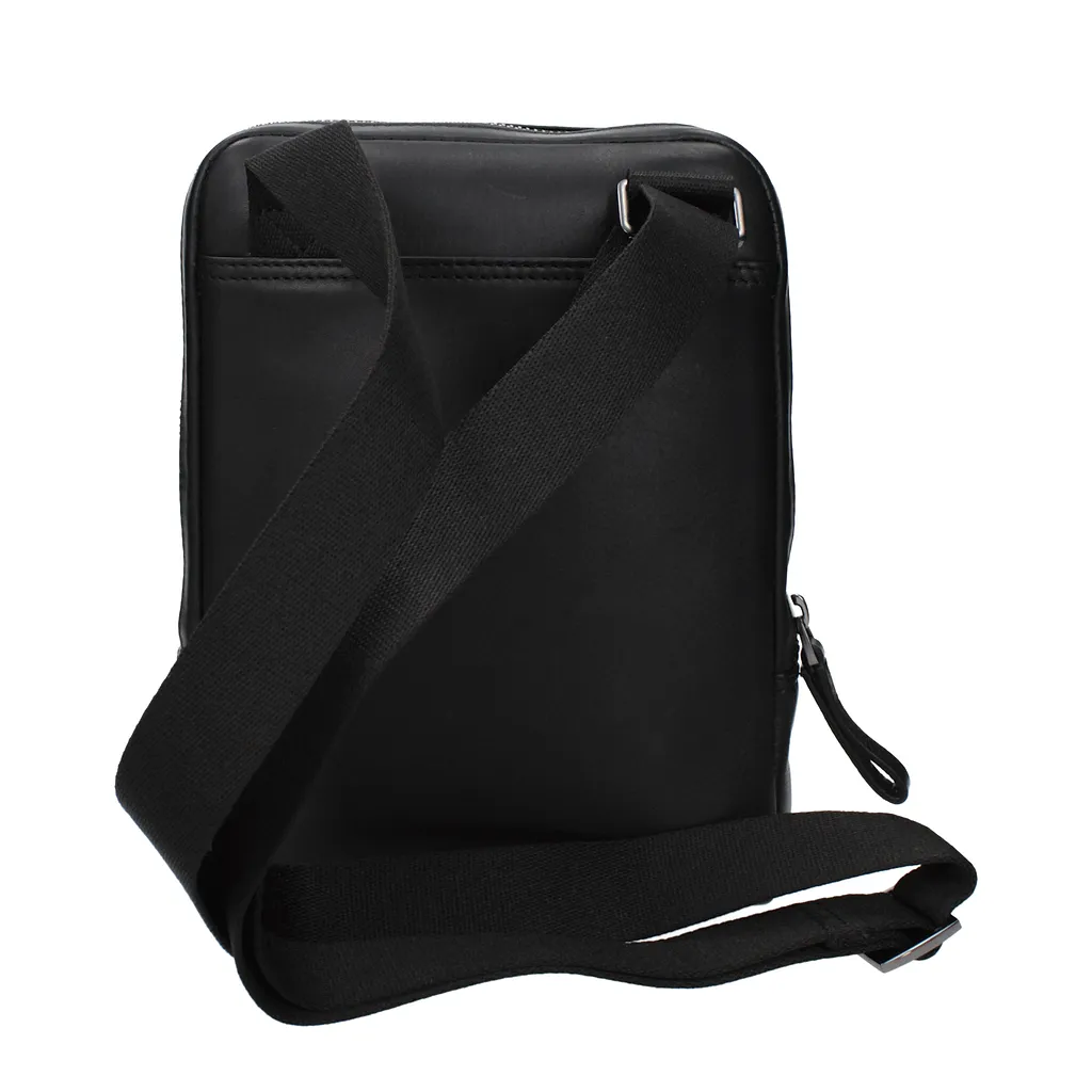 Piquadro Leather Shoulder Bag Black