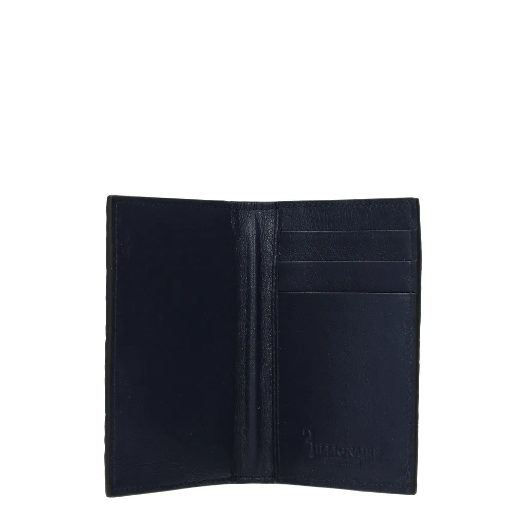 Billionaire Document Holder Caiman Crocodilus Blue/Silver