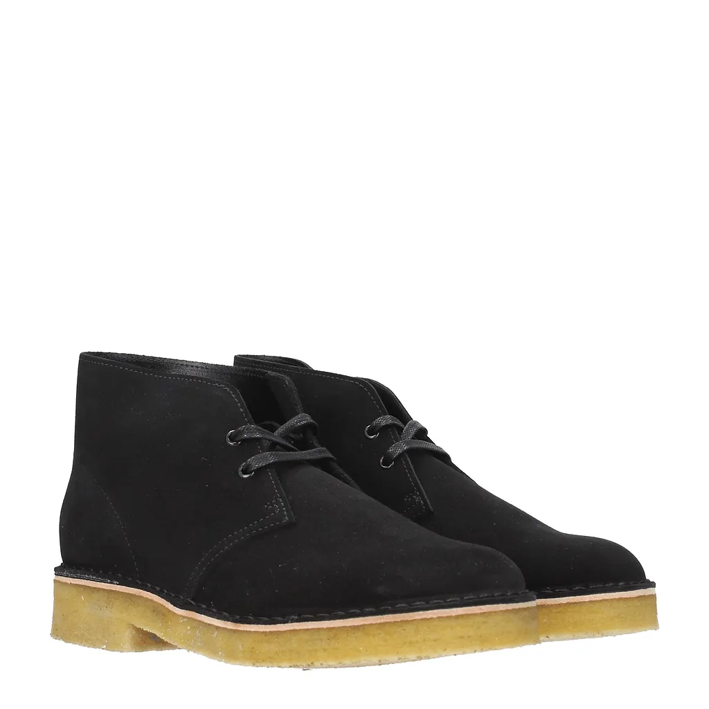 Clarks Suede Black Boots