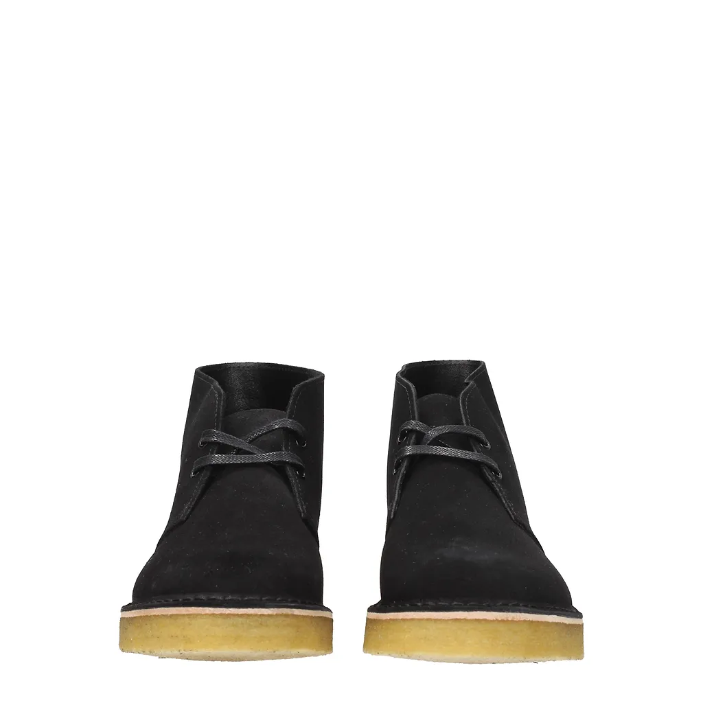 Clarks Suede Black Boots