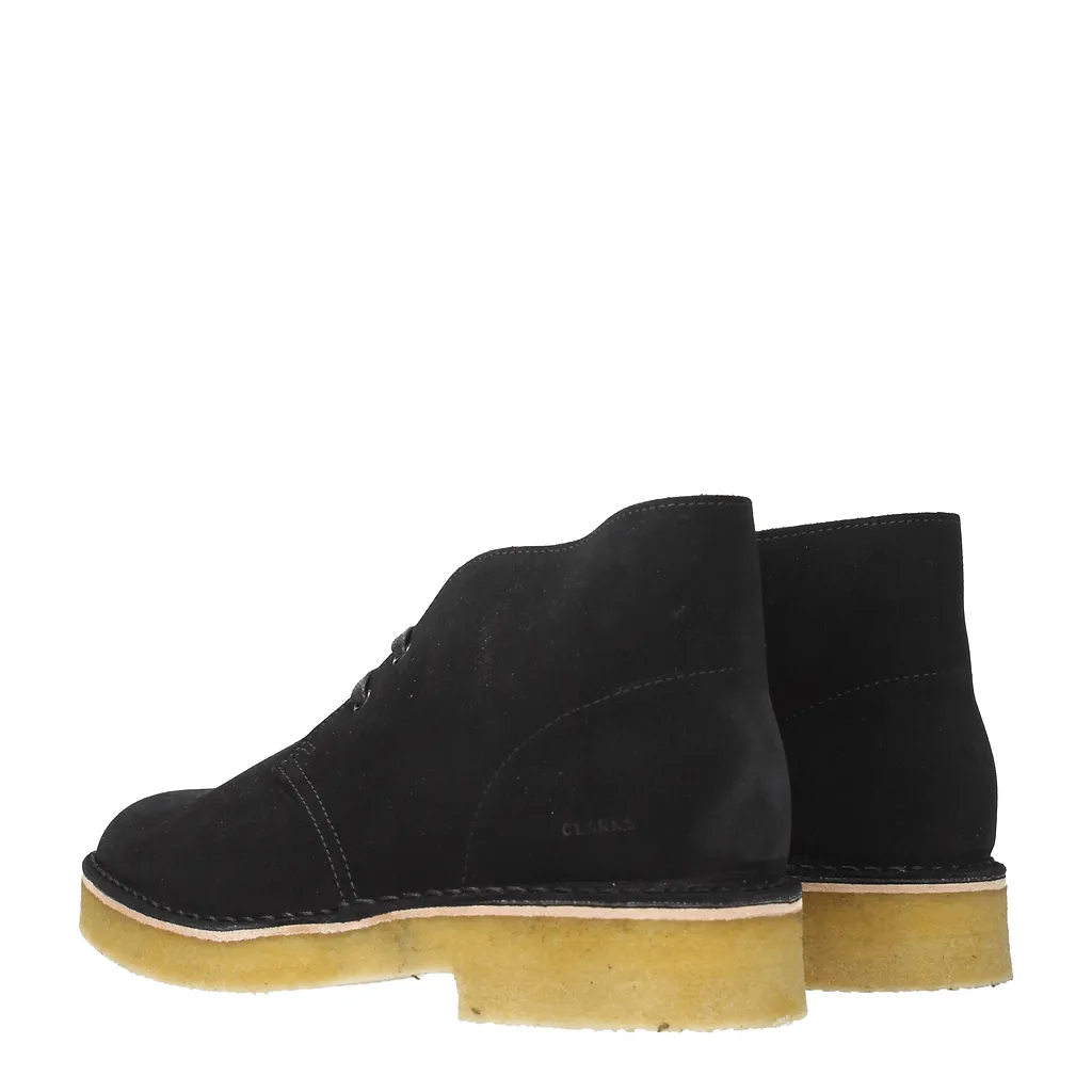 Clarks Suede Black Boots