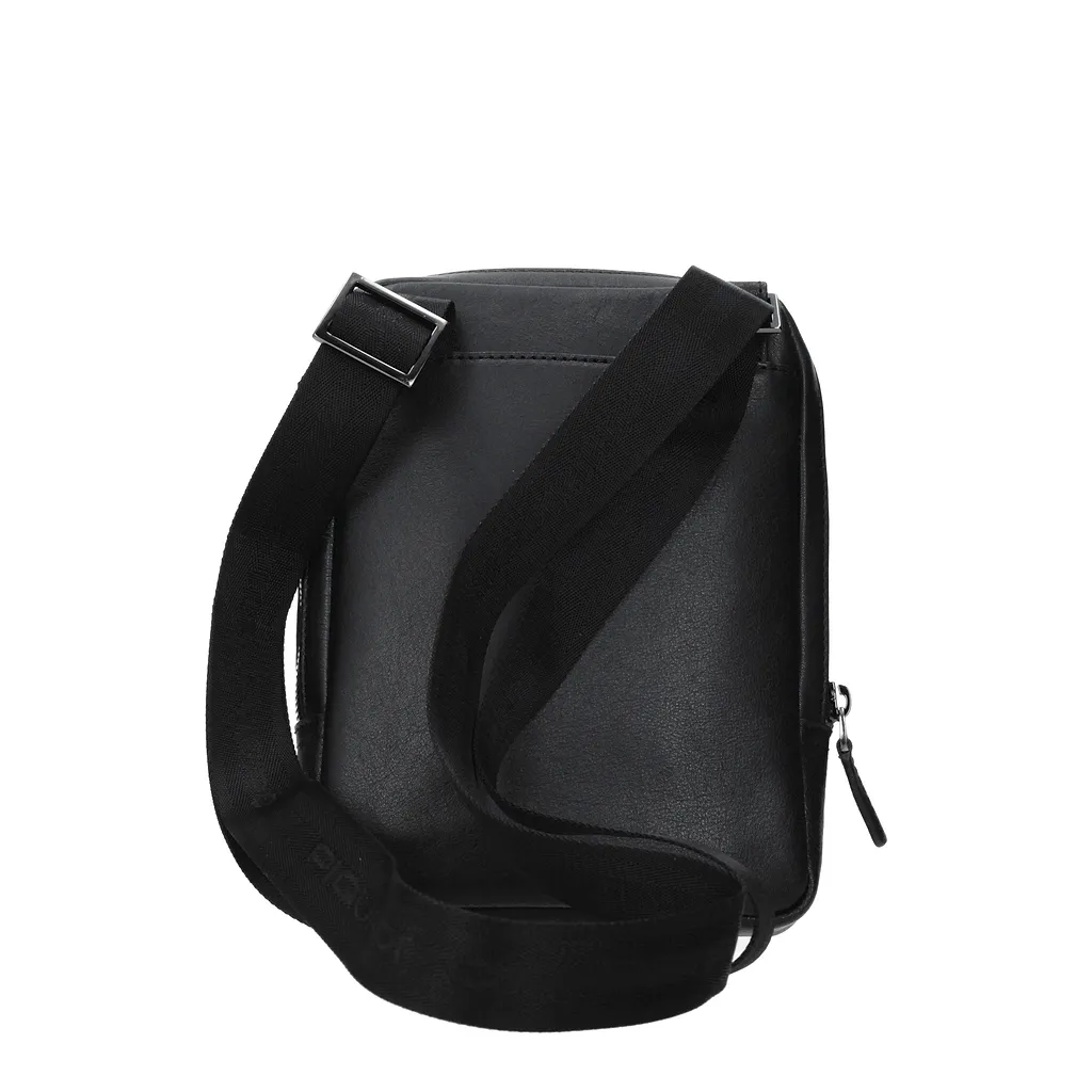 Piquadro Leather Shoulder Bag Black
