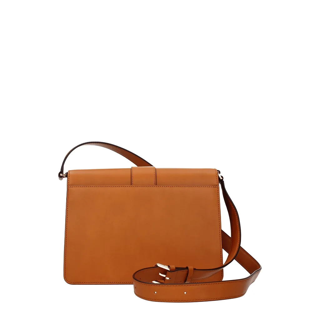 Mcm Brown Leather Crossbody Bag
