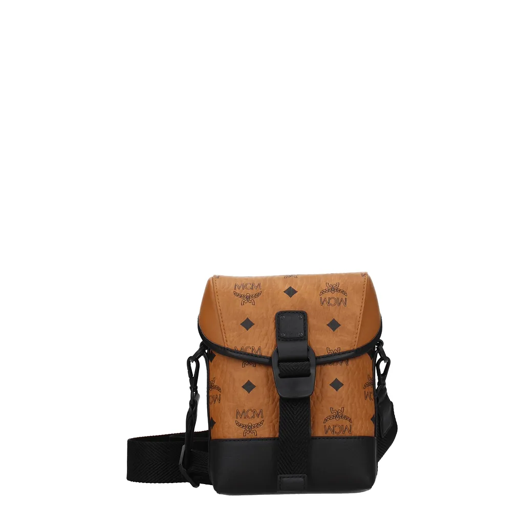 Mcm Brown Leather Crossbody Bag
