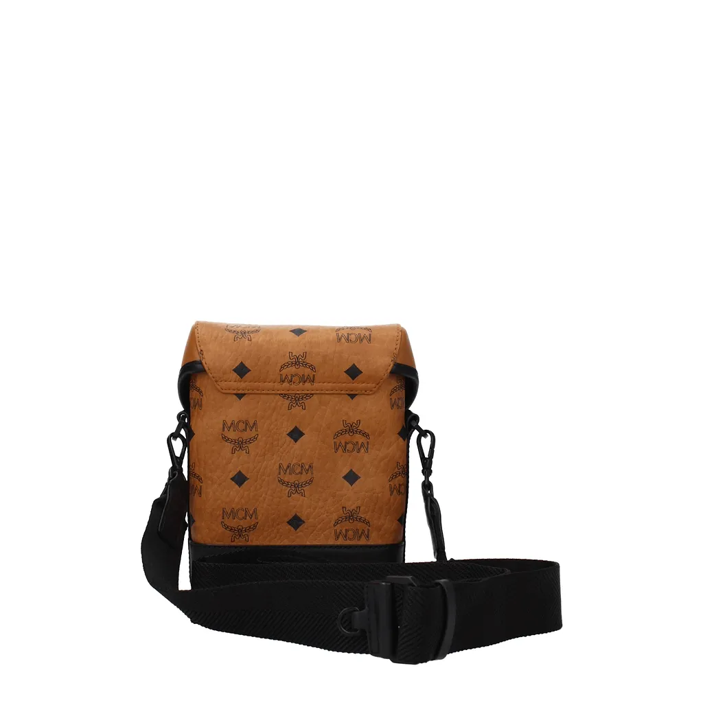 Mcm Brown Leather Crossbody Bag