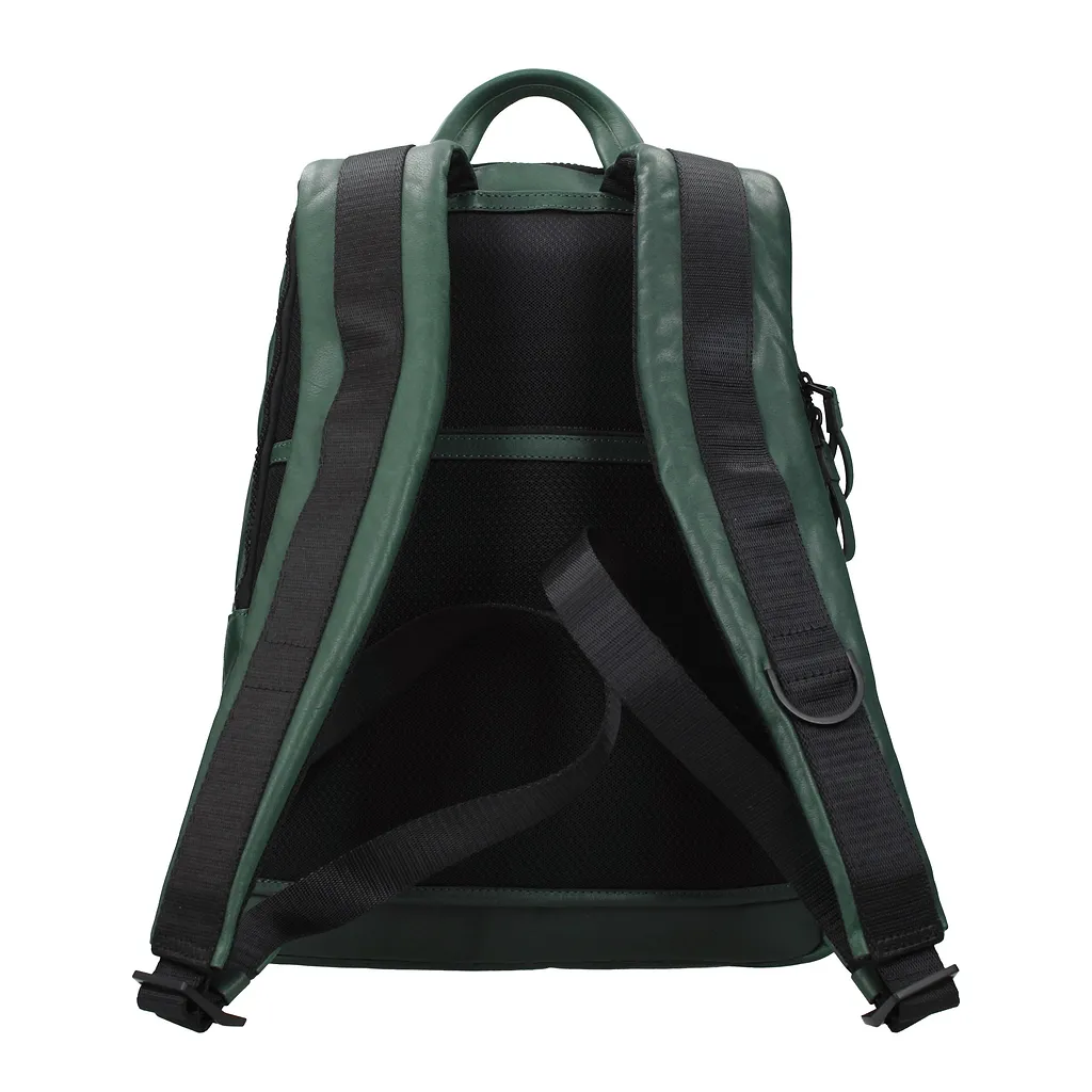 Piquadro Backpacks And Waist Bags Green/Bottle Green Leather