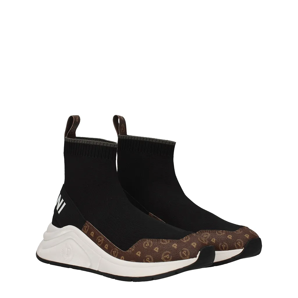 Pollini Sneakers Fabric Brown/Black