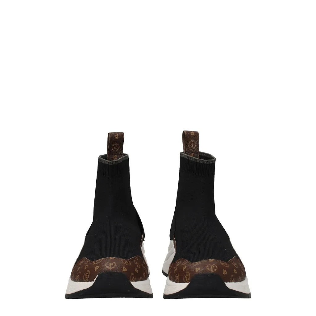Pollini Sneakers Fabric Brown/Black