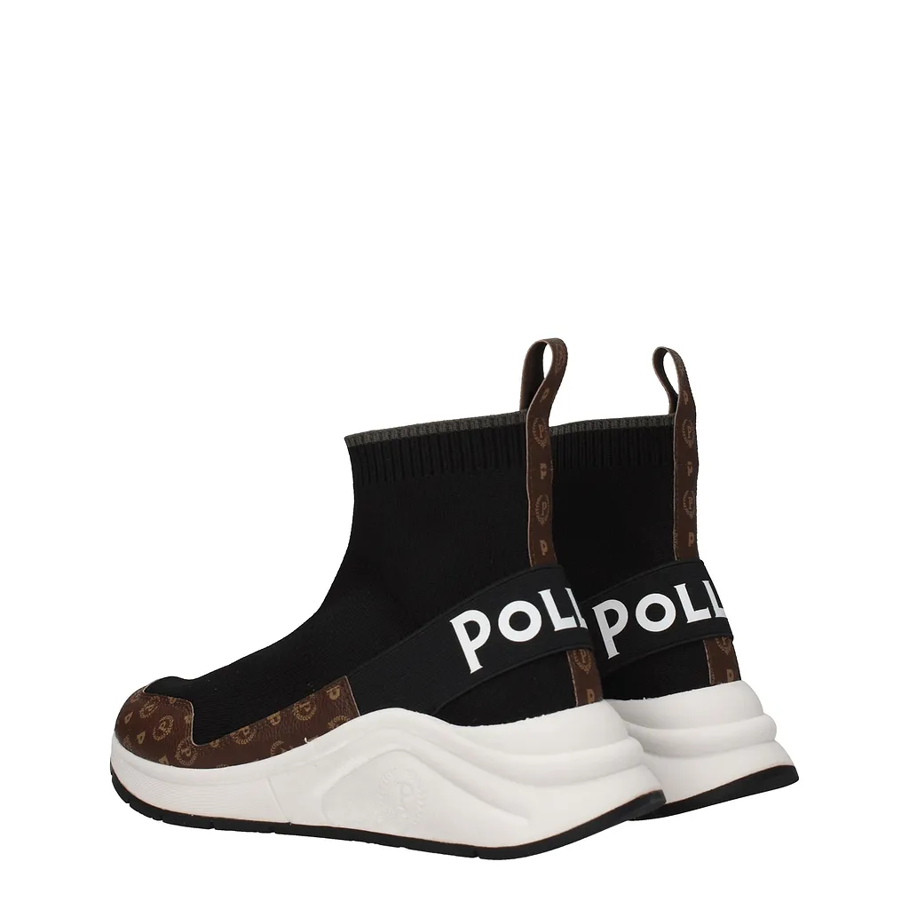Pollini Sneakers Fabric Brown/Black