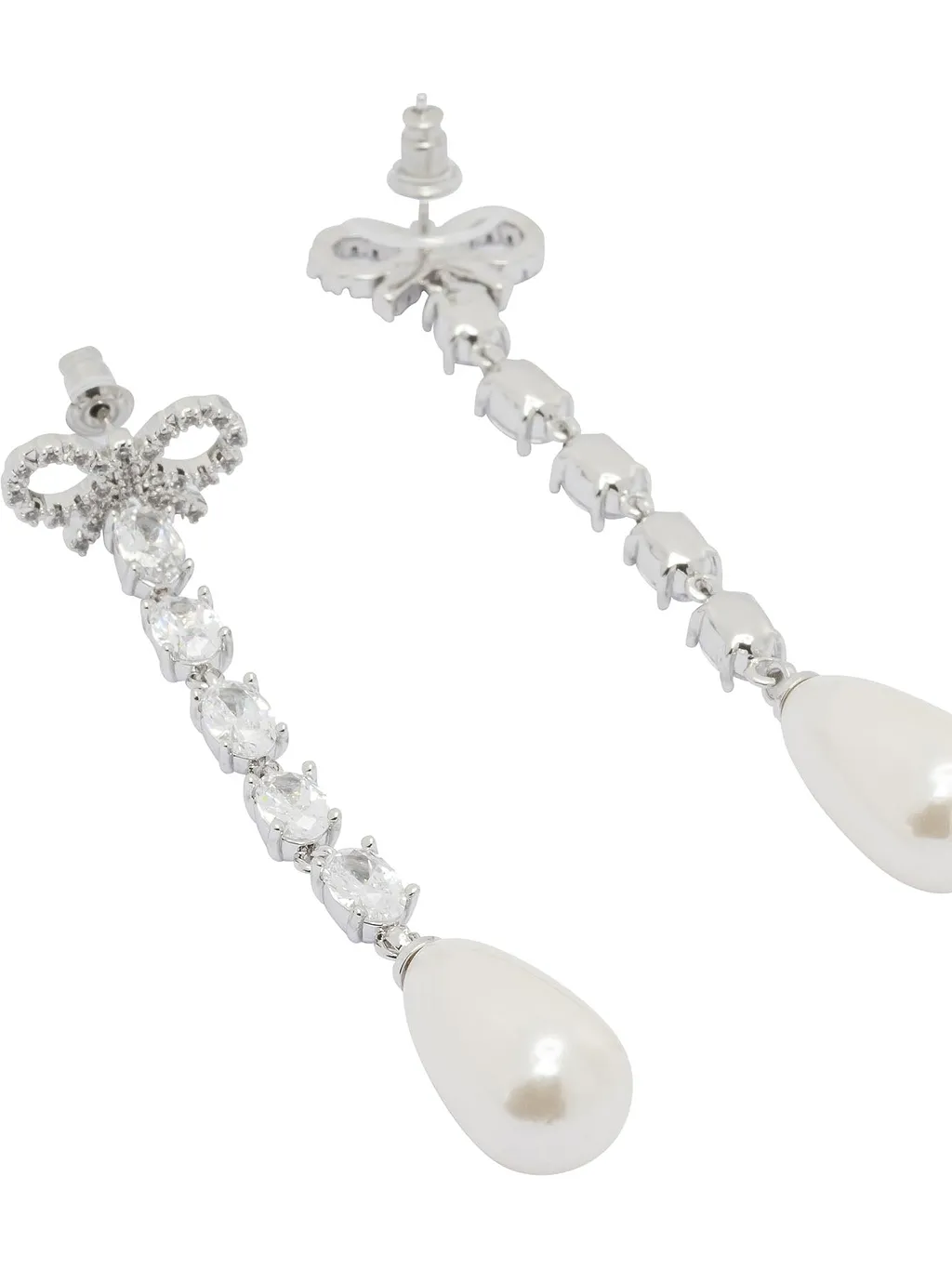 Self Portrait Bow And Pearl Earrings
