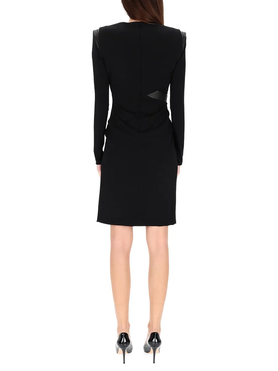 Versace V Neck Mini Dress