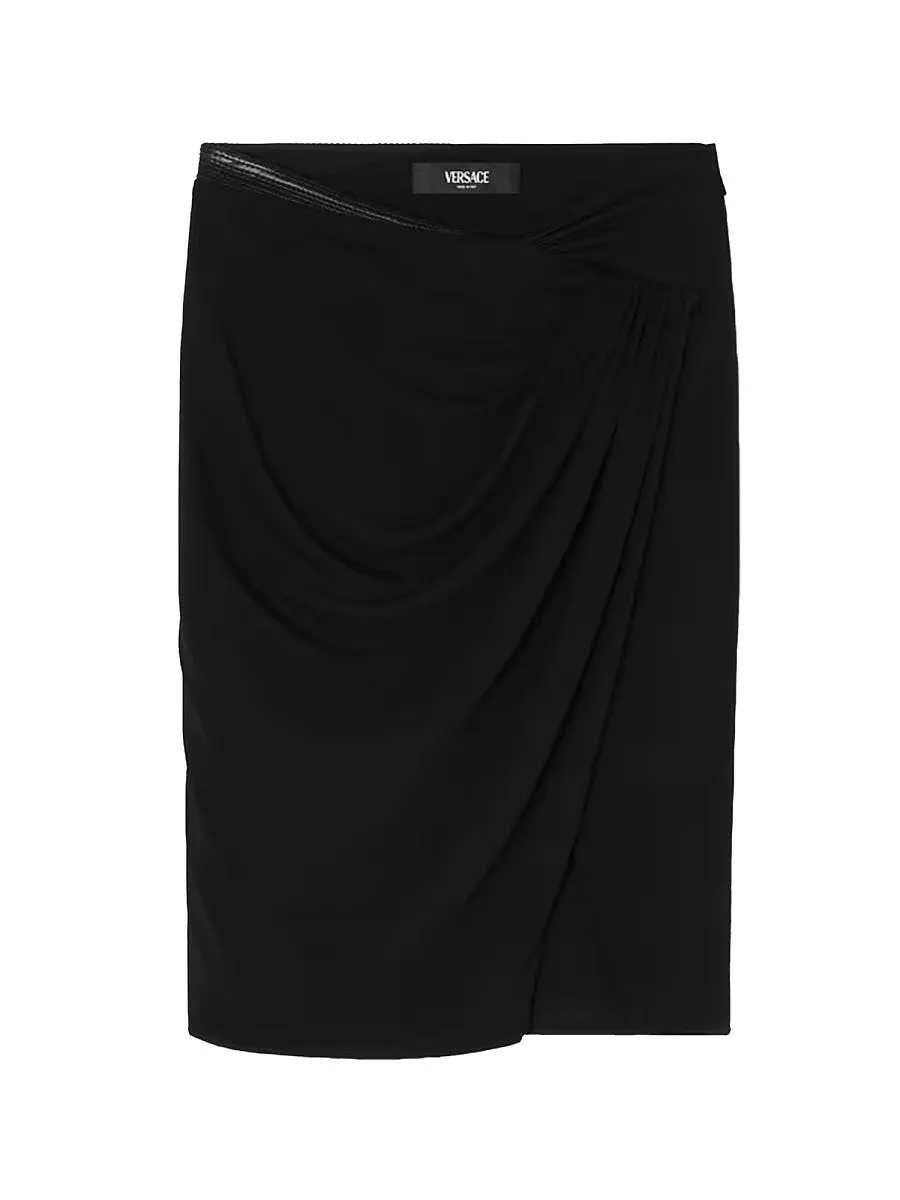 Midi Skirt With Asymmetrical Hemline