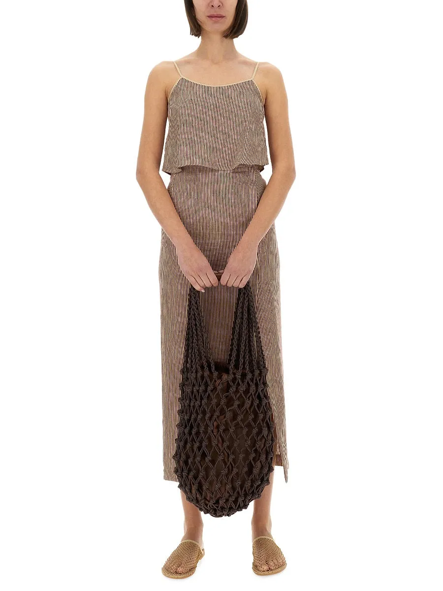 Alysi Top With Laces Micro Stripe