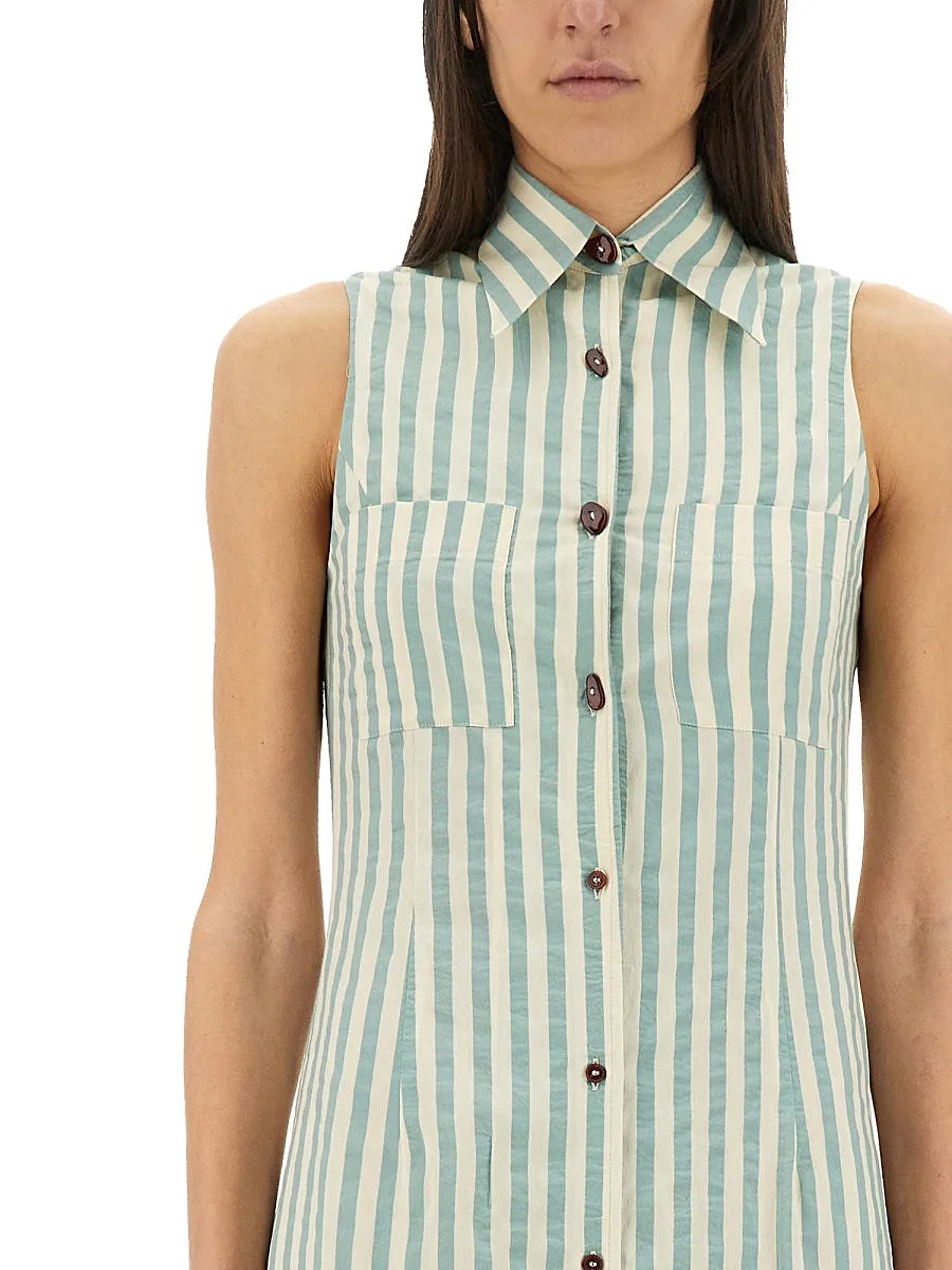 Alysi Chemisier Dress Colorful Stripes