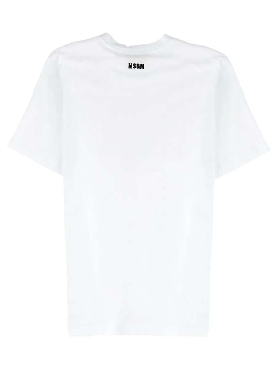 Msgm T Shirt Follow The Rabbit
