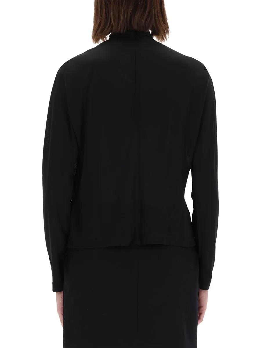 Versace Jeans Couture Shirt With Draped Collar