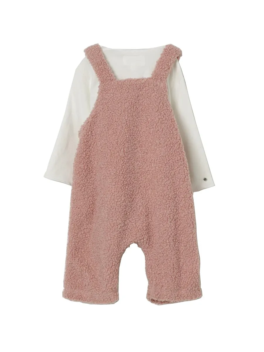 Teddy & Minou T Shirt With Dungarees Set