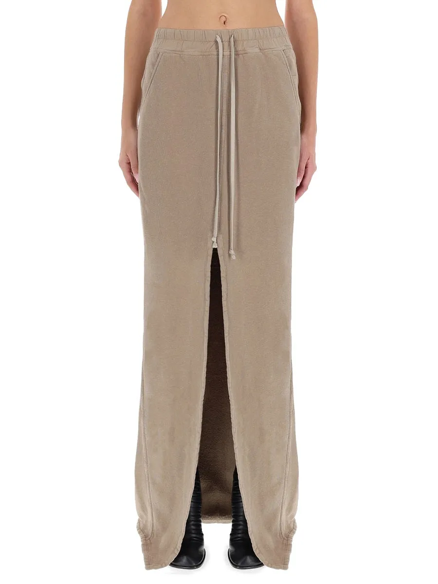 Rick Owens Drkshdw Long Phileg Pillar Skirt
