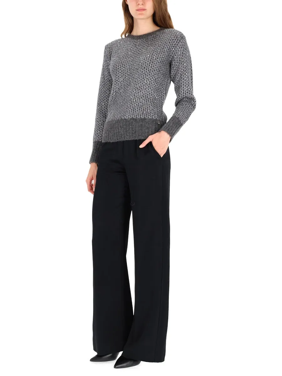 Herno Metallic Effect Sequin Jersey