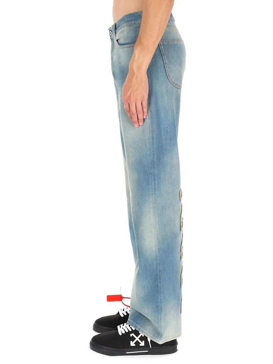 Off White Jeans Diag Raw Patch